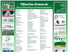 Tablet Screenshot of muslim-firmen.de